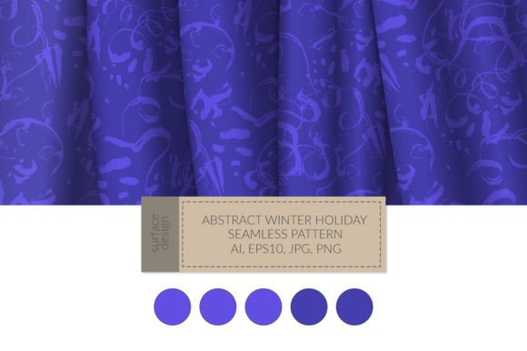 Abstract Holiday Seamless Pattern for Modern Blog Graphics