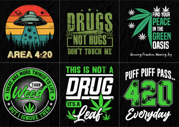 Cannabis T-shirt Design Bundle Review