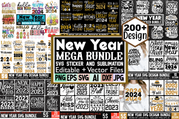 New Year Mega BUndle SVG Sublimation Crafts Review