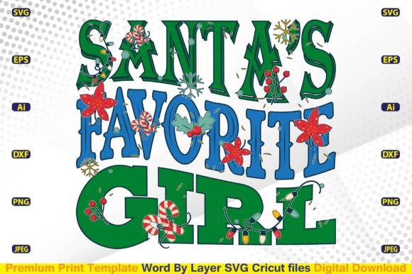 Santa's Favorite Girl Retro SVG: A Designer's Stitch Test