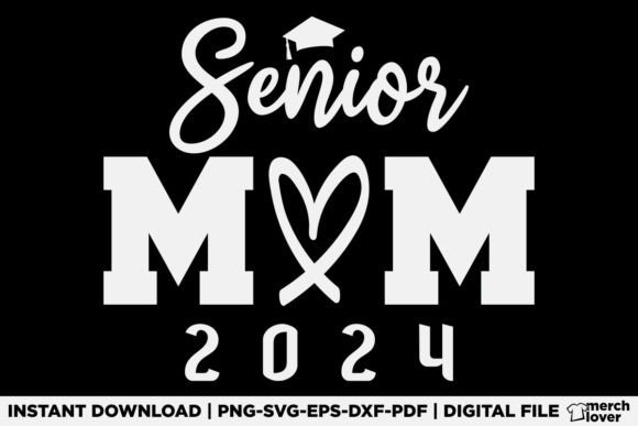 Senior Mom 24 Class of 2024 Graduation T-Shirt Designs Review