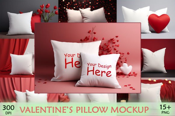 Valentine Pillow Mockup Bundle: A Designer's Review for Crafts
