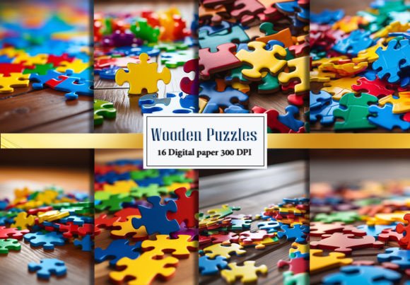 Wooden Puzzles Images: The Perfect Backgrounds for Craft Branding